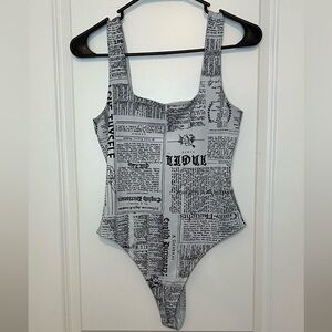 Newspaper bodysuit